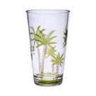 Copo de acrílico H.B. Palm Tree Design 600 ml, conjunto de 4