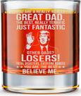 Copo de bebida BETHEGIFT 10 onças de uísque Papa Rock Glass