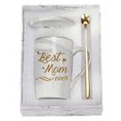 Copo de bebida Toshiy Best Mom Ever Mug 414 ml, conjunto cinza Copo de bebida Toshiy Best Mom Ever Mug 414 ml, conjunto cinza