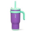 Copo de bebida VINUR Kids 500ml isolado à prova de derramamento roxo