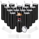 Copo de Bebida YOUKE OLA Kit com 16 Peças 591 ml Aço Inoxidável Copo de Bebida YOUKE OLA Kit com 16 Peças 591 ml Aço Inoxidável