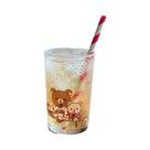Copo De Café De Vidro Kawaii Rilakkuma Com Design De Fogos De Artifício, Simples E Exquisito, Copo Copo De Café De Vidro Kawaii Rilakkuma Com Design De Fogos De Artifício, Simples E Exquisito, Copo