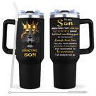 Copo de café Muilzon To My Son 1,2 L com alça e canudo