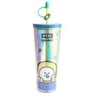 Copo de camada dupla coleção bt21 chimmy 800ml. miniso Copo de camada dupla coleção bt21 chimmy 800ml. miniso