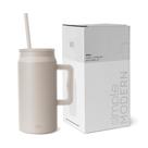 Copo de caneca Simple Modern Trek 1,5 L com alça, tampa de palha SS