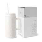 Copo de caneca Simple Modern Trek 1500 ml com alça, tampa de palha