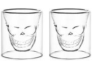 Copo De Caveira Em Vidro Luxuoso 150 ML 2 Peças