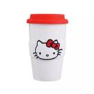 Copo de Cerâmica Tampa de Silicone Hello Kitty Sanrio Miniso