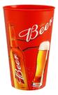 Copo De Cerveja 550 Ml Decorado Vermelho In Mold Label