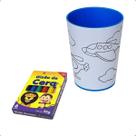 Copo De Colorir Com Giz - Color Cup Lavável - 01Und AVIÃO