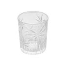 Copo de Cristal Baixo Whisky Água Palm Tree Coqueiro Transparente 340ml Wolff