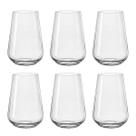 Copo de Cristal Bohemia 380 ml Sandra 6 Peças