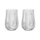 Copo de Cristal Bohemia Para Água e Suco 450 ml Tulipa Optic 2 Peças