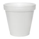 Copo de espuma Dart 4J4 118 ml com tampas da série 4, pacote com 1000 unidades, branco
