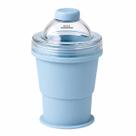 Copo de Hóquei Dobrável de Silicone com Forma para Gelo Azul
