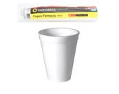Copo de Isopor COPOBRÁS de 300ml BRANCO-EPS com 25 Unidades