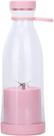 Copo de liquidificador portátil de smoothie USB recarregável rosa 350mL