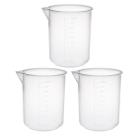 Copo de medição uxcell 1000mL PP graduado em plástico x3