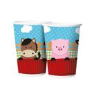 Copo De Papel 180ml Fazendinha 12 Un - Regina