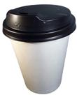 Copo de Papel Branco 240ml + Tampa c/ bocal - 150un