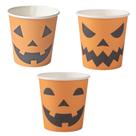 Copo de Papel Halloween Abóbora 210ml 10 Unidades Silver Festas - Inspire sua Festa Loja