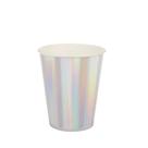 Copo de papel Liso Furtacor Biodegradável - 10 un - 270 ml - Silver Festas