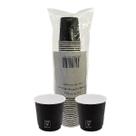 Copo de Papel Preto 110ml Biodegradável Térmico C/500