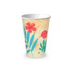 Copo de Papel - Tropical Flamingo - 180ml - 8 unidades - Junco - Rizzo