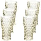 Copo de Plástico 500ml Cristal Glamour âmbar com 6 unidades Plasutil ref.14205