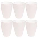 Copo de plástico 520ml Gourmet marmorizado com 6 unidades Plasutil ref.338
