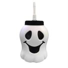 COPO DE PLÁSTICO COM CANUDO MODELO HALLOWEEN FANTASMINHA 400ml.