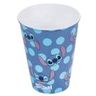 Copo de Plástico Stitch - Bolinhas Azul - 280 ml - 1 unidade - Plasútil - Rizzo