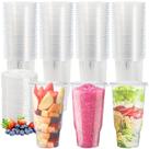 Copo de plástico TOPZEA 950ml para café gelado com tampa, pacote com 50