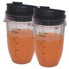 Copo de reposição de 530 ml x 2 com tampas giratórias Sip N Seal para liquidificador Nutri Ninja