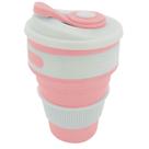 Copo de Silicone Retrátil com Tampa Rose - SN20274