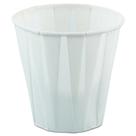 Copo de suflê de papel SOLO, 3,5 onças, branco plissado, pacote com 5.000