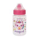 Copo De Transição Infantil C/ Tampa Higiênica e Válvula Redutora de Pingos Unicórnio 340ml BabyGo