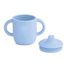 Copo De Transição Infantil Em Silicone Com Alça E Bico Antivazamento Treinamento 150ml P/ Criança Introdução Alimentar Refeição Bebê Alimentação
