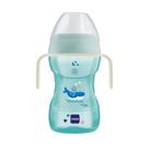 Copo de transição mam fun to drink night 8+ 270ml azul brilha no escuro bpa free