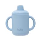 Copo de Transicao Silicone 120ml Azul Buba 18843 - Bebe 6 Meses+