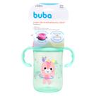 Copo de Treinamento 360 Bubbazoo Unicórnio Buba 12+ Meses com Alça Verde 300ml