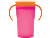 Copo de Treinamento Infantil 360 Com Alça e Válvula Antivazamento 260ml Liso Buba