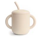 Copo de Treinamento mushie de Silicone com Canudo 175 ml