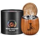 Copo de uísque de madeira carbonizada personalizado Argefkeen