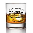 Copo de uísque Glassicle Trophy Husband Funny 330 ml