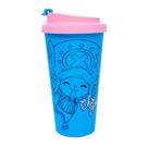 Copo de Viagem Bucks 500ML One Piece Chopper Azul e Rosa