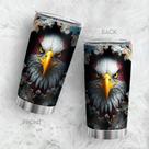 Copo de viagem Caneca de café Oasisdream 600 ml com estampa de águia