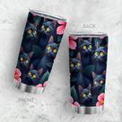 Copo de viagem, caneca de café Oasisdream, 600 ml com estampa de gato