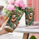 Copo de viagem, caneca de café Oasisdream, 600 ml com estampa de preguiça