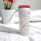 Copo de Viagem Com Alça 330ml - Amor Perfeito Copo de Viagem Com Alça 330ml - Amor Perfeito